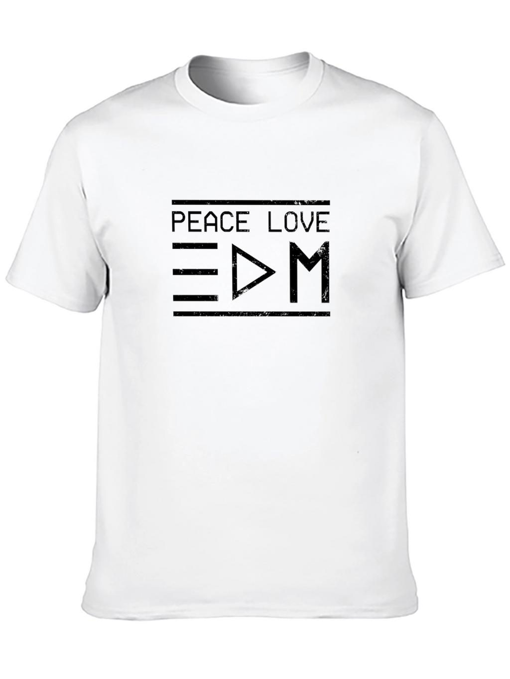 Peace Love EDM Graphic Tee - Black