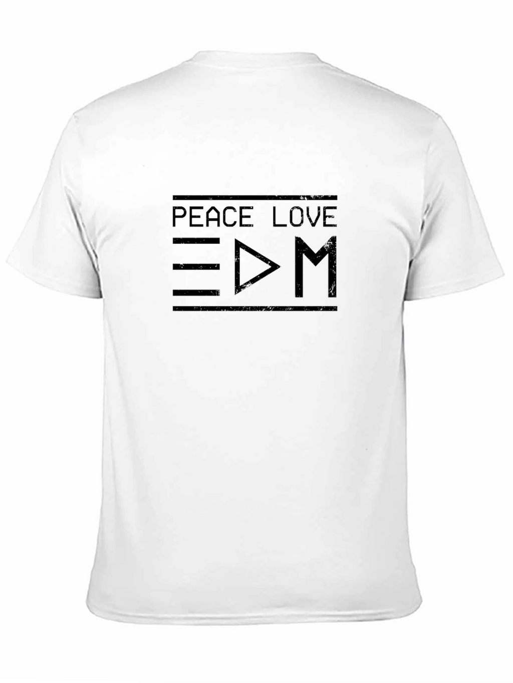 Peace Love EDM Graphic Tee - Black