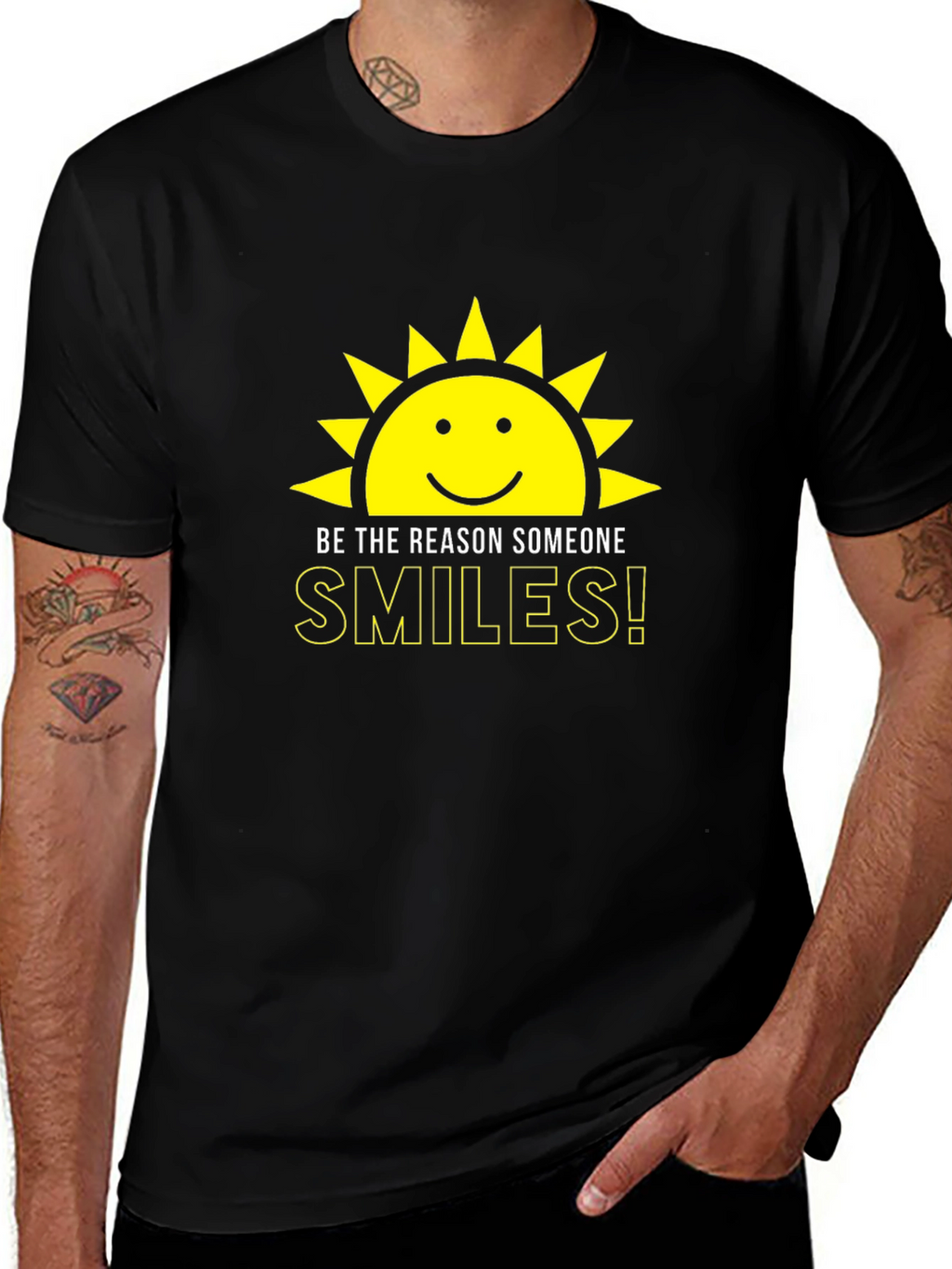 Be the Reason Someone Smiles Black T-Shirt