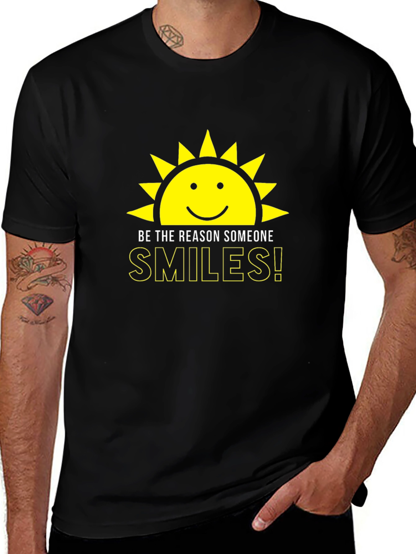 Be the Reason Someone Smiles Black T-Shirt