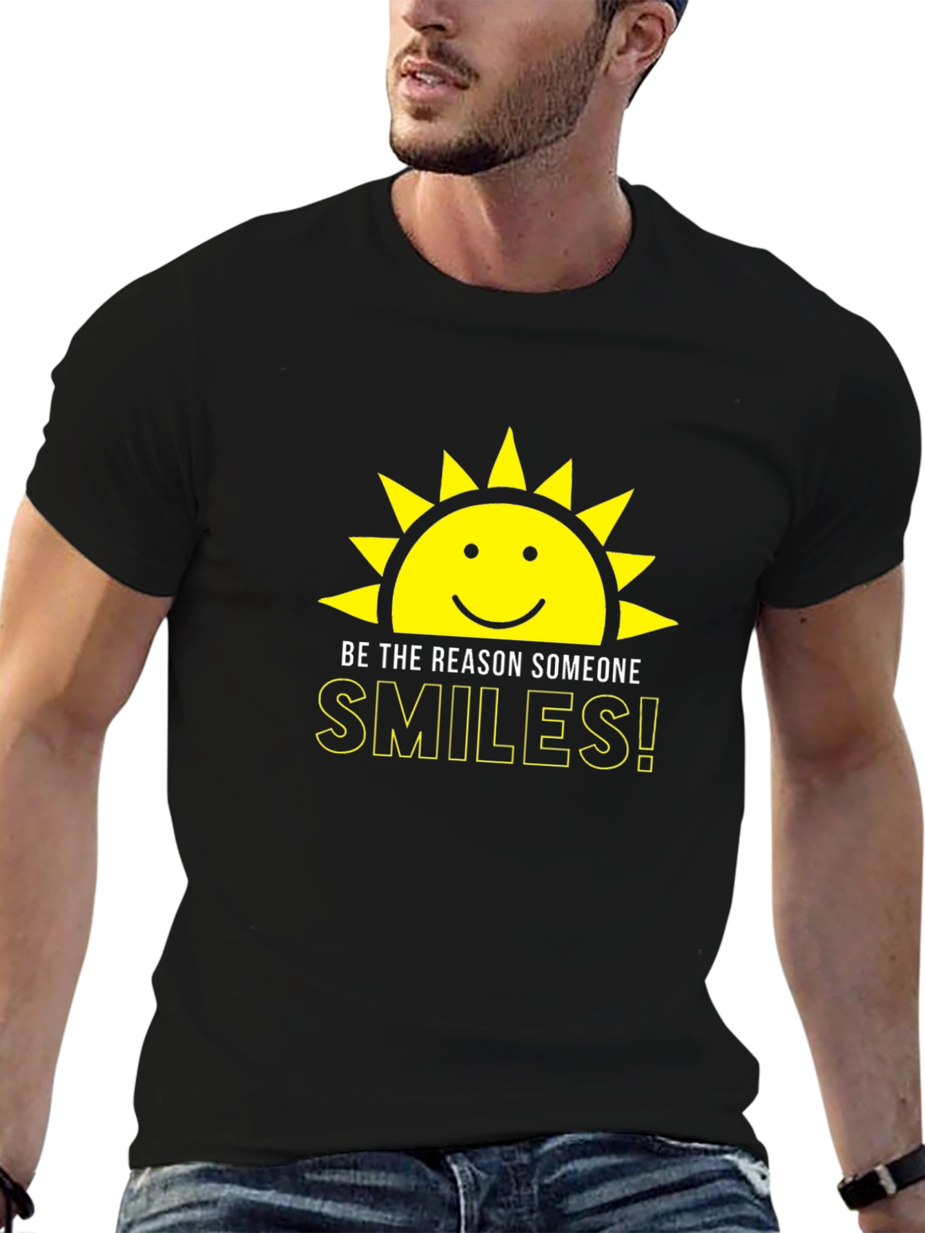 Be the Reason Someone Smiles Black T-Shirt