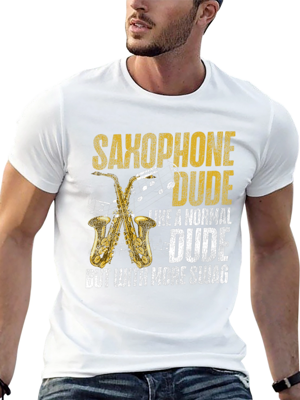 Saxophone Dude Swag T-Shirt