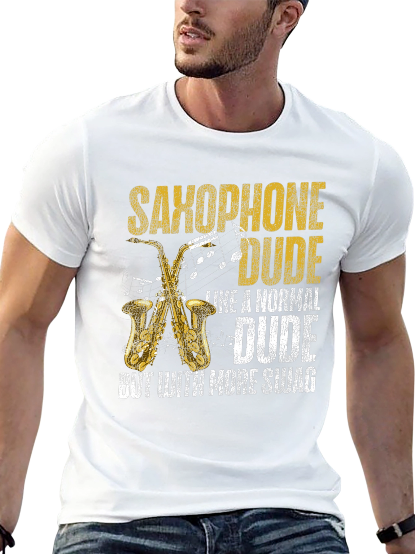 Saxophone Dude Swag T-Shirt