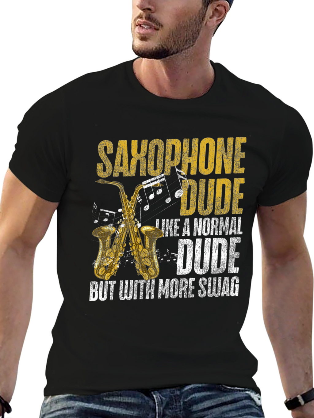 Saxophone Dude Swag T-Shirt