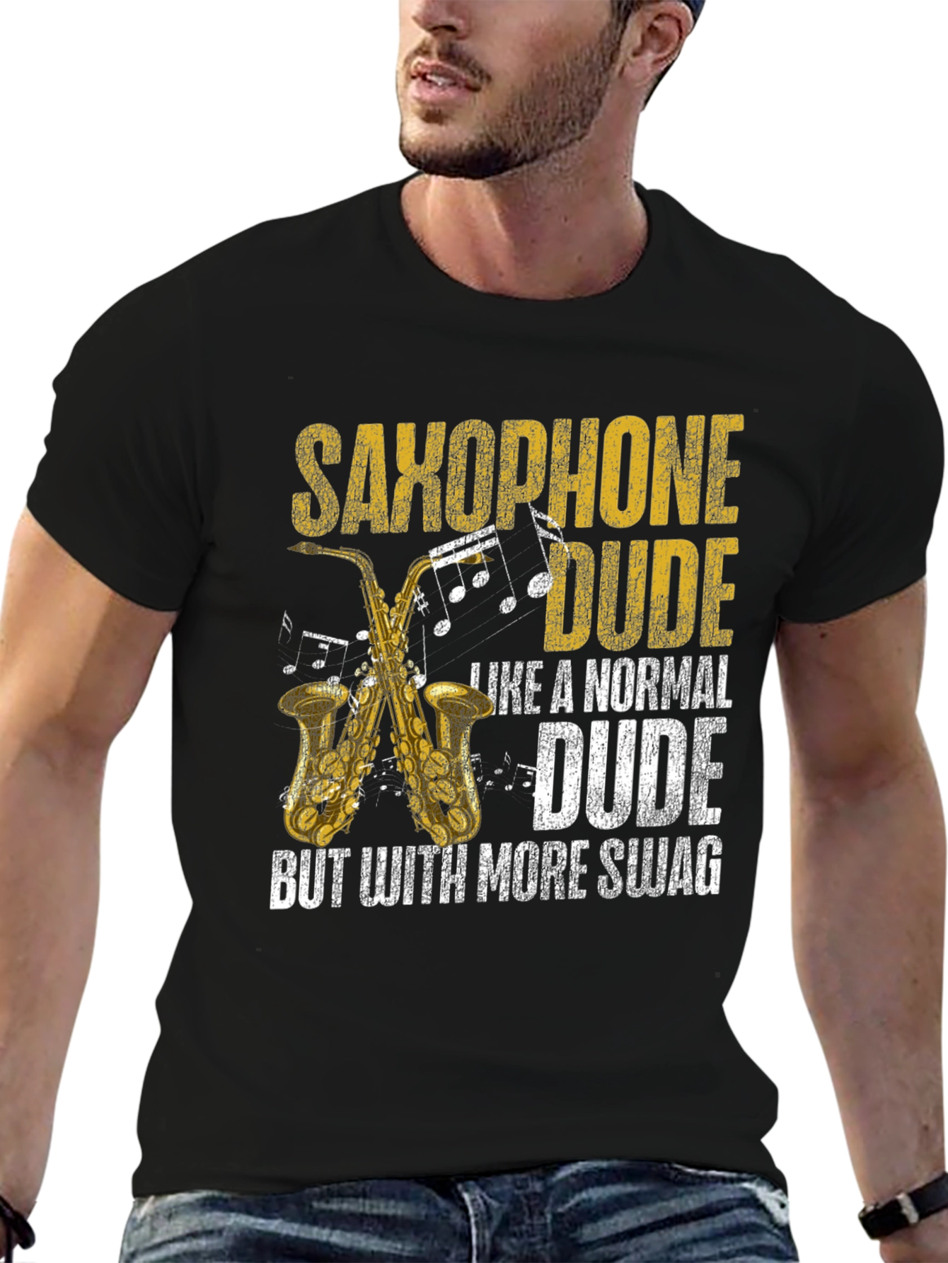 Saxophone Dude Swag T-Shirt