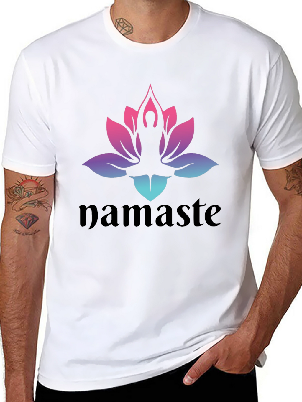 Namaste Lotus Yoga T-Shirt