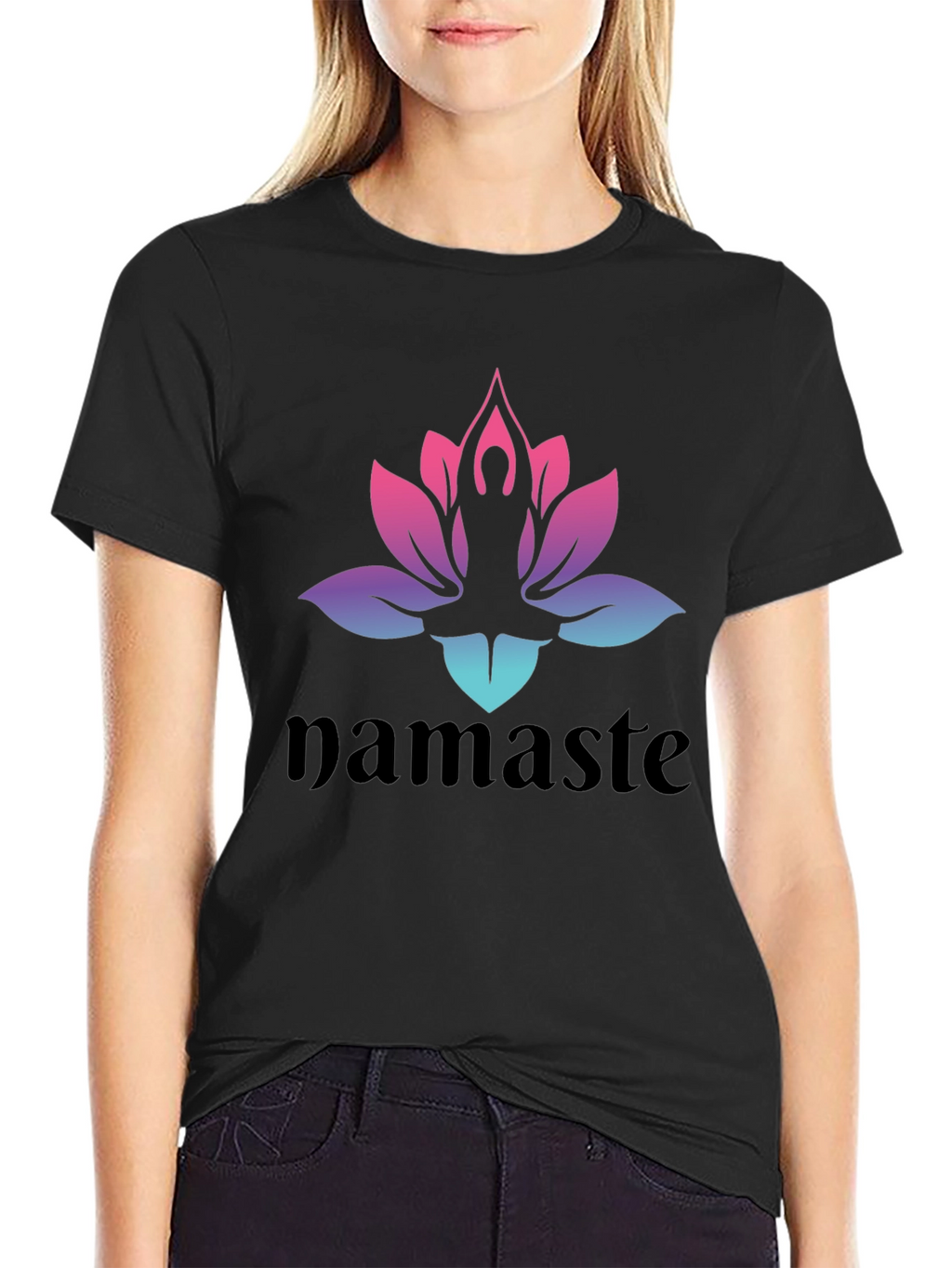 Namaste Lotus Yoga T-Shirt