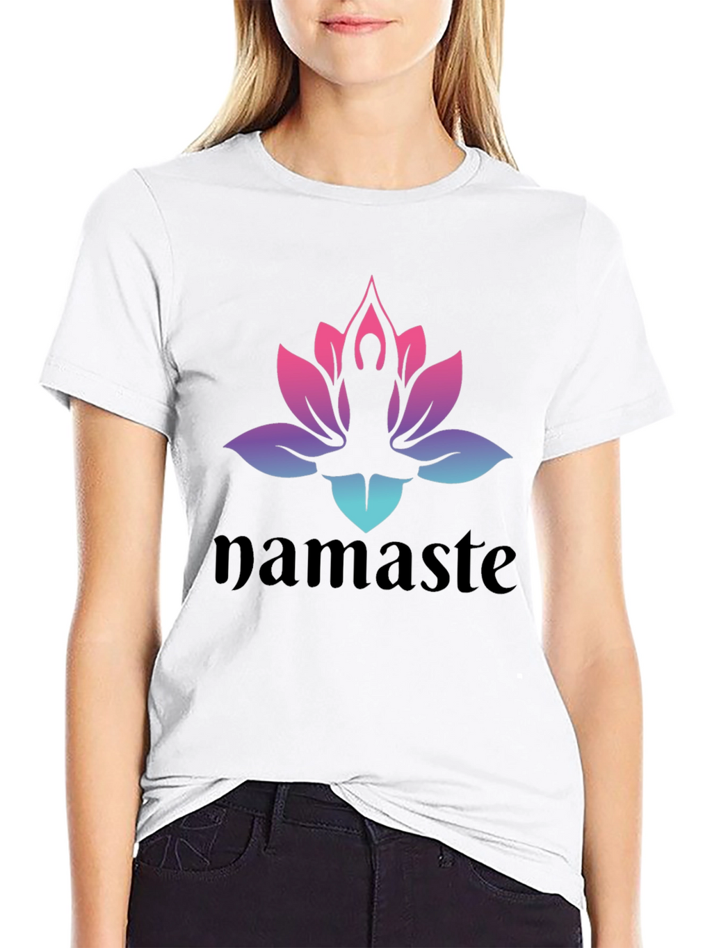 Namaste Lotus Yoga T-Shirt