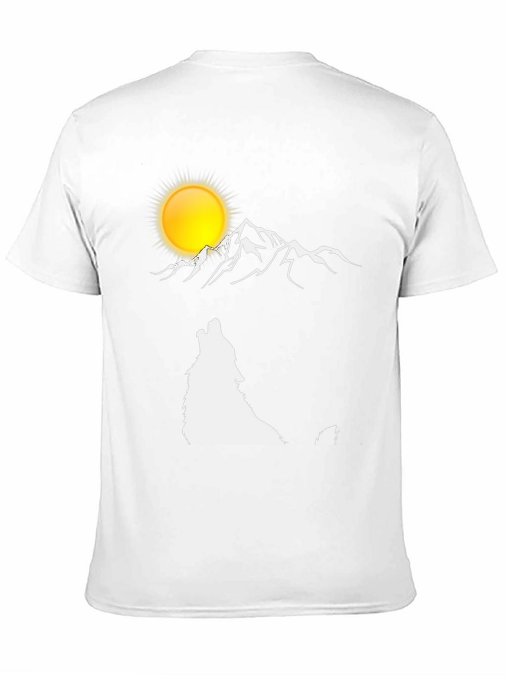 Wolf Moon Mountain Graphic T-Shirt