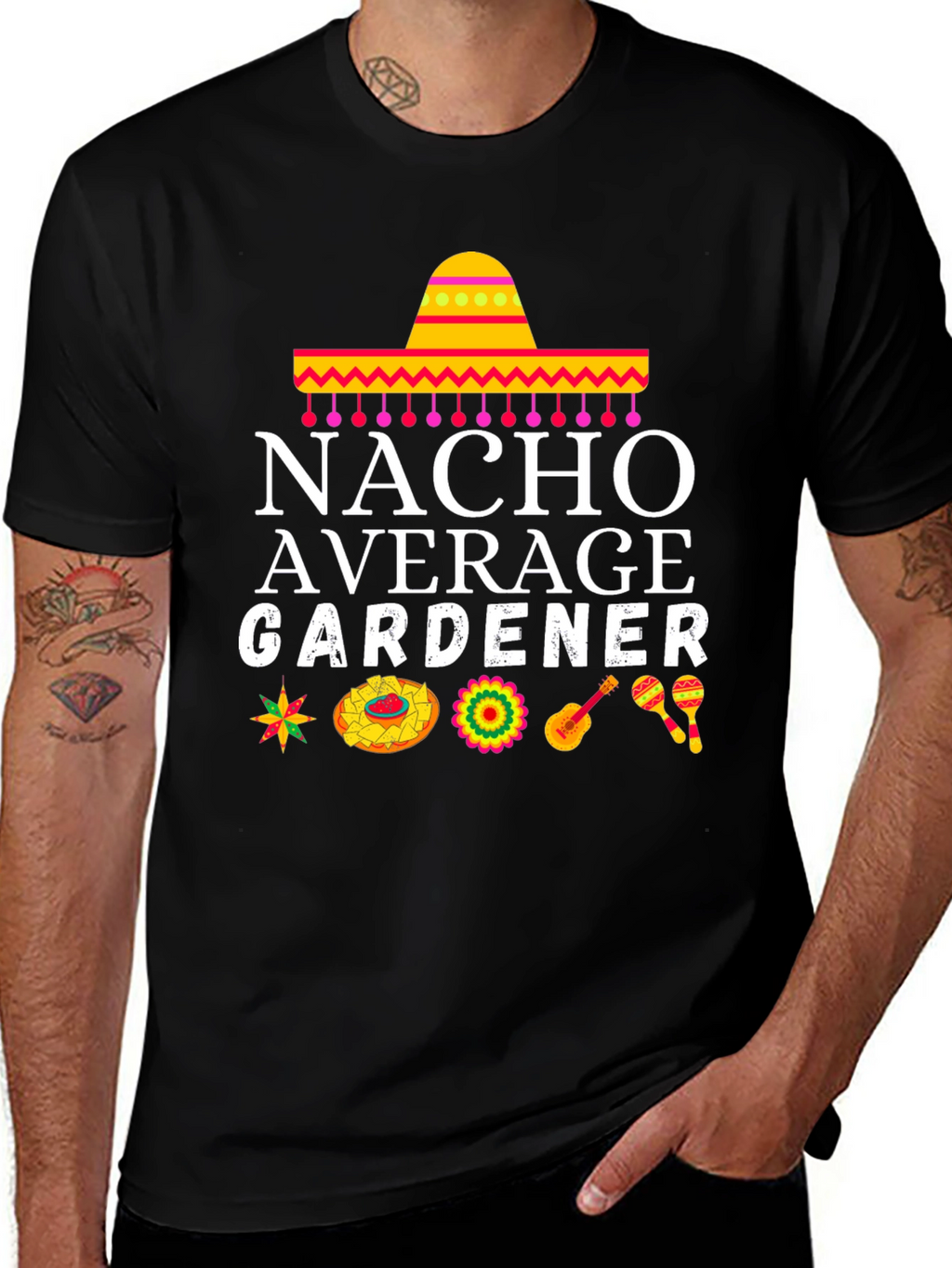 Nacho Average Gardener Graphic T-Shirt