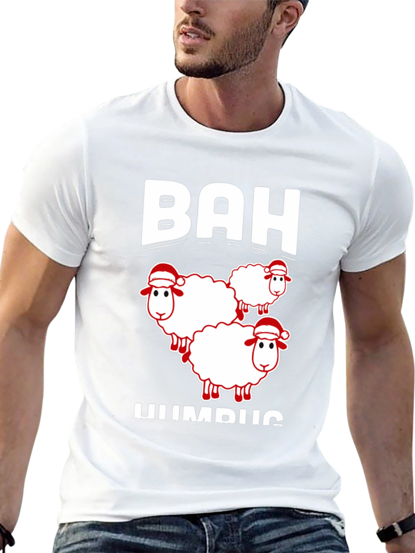Bah Humbug Sheep Christmas Holiday T-Shirt