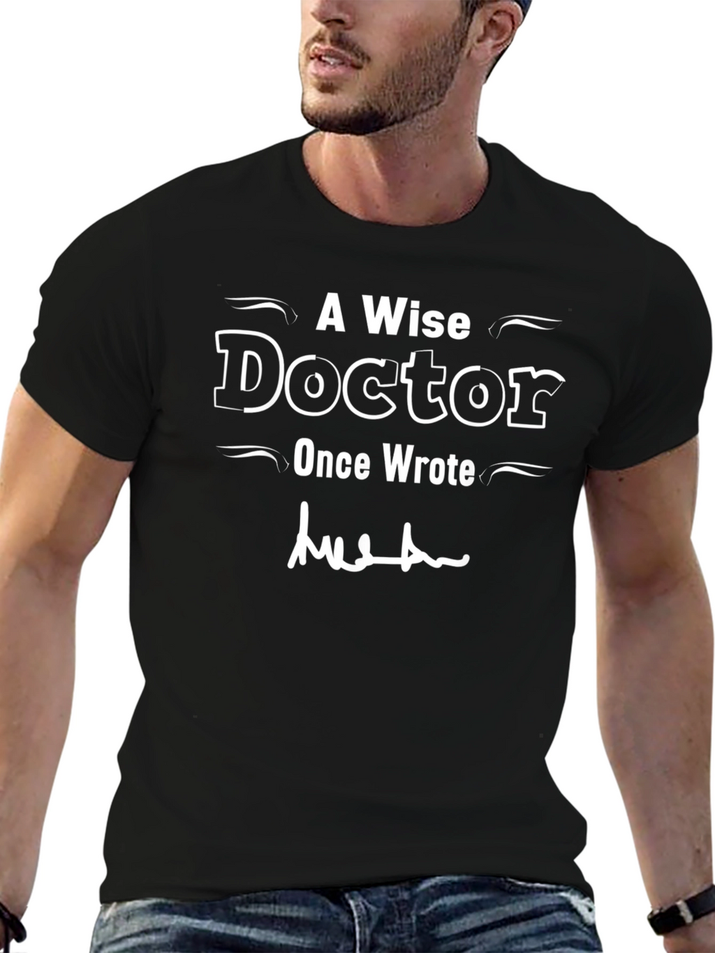 Wise Doctor Graphic Tee - Novelty T-Shirt