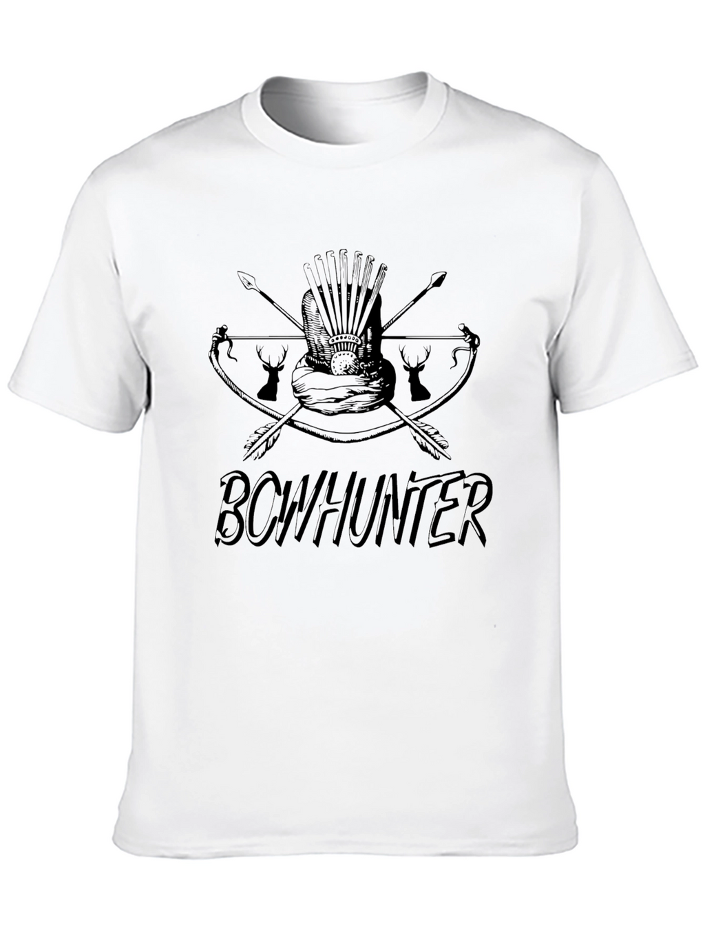 Bowhunter Graphic Print T-Shirt - Mens Casual Tee