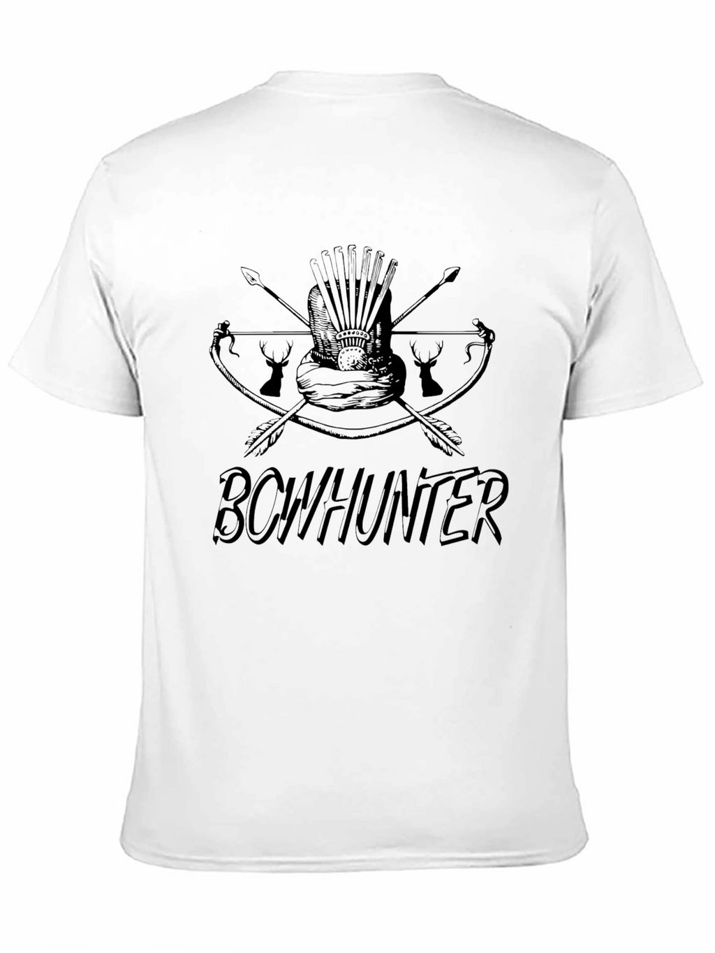 Bowhunter Graphic Print T-Shirt - Mens Casual Tee