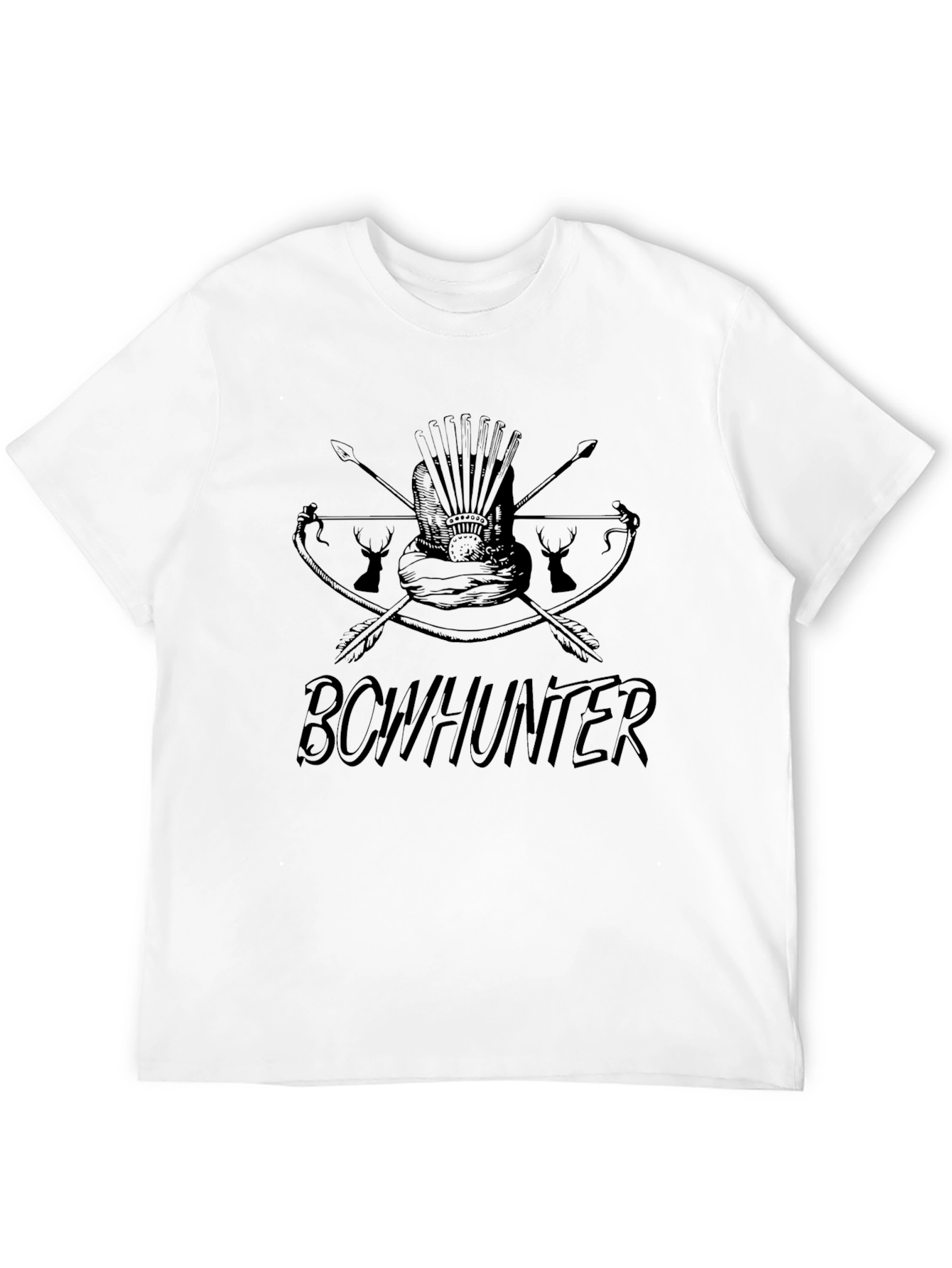 Bowhunter Graphic Print T-Shirt - Mens Casual Tee