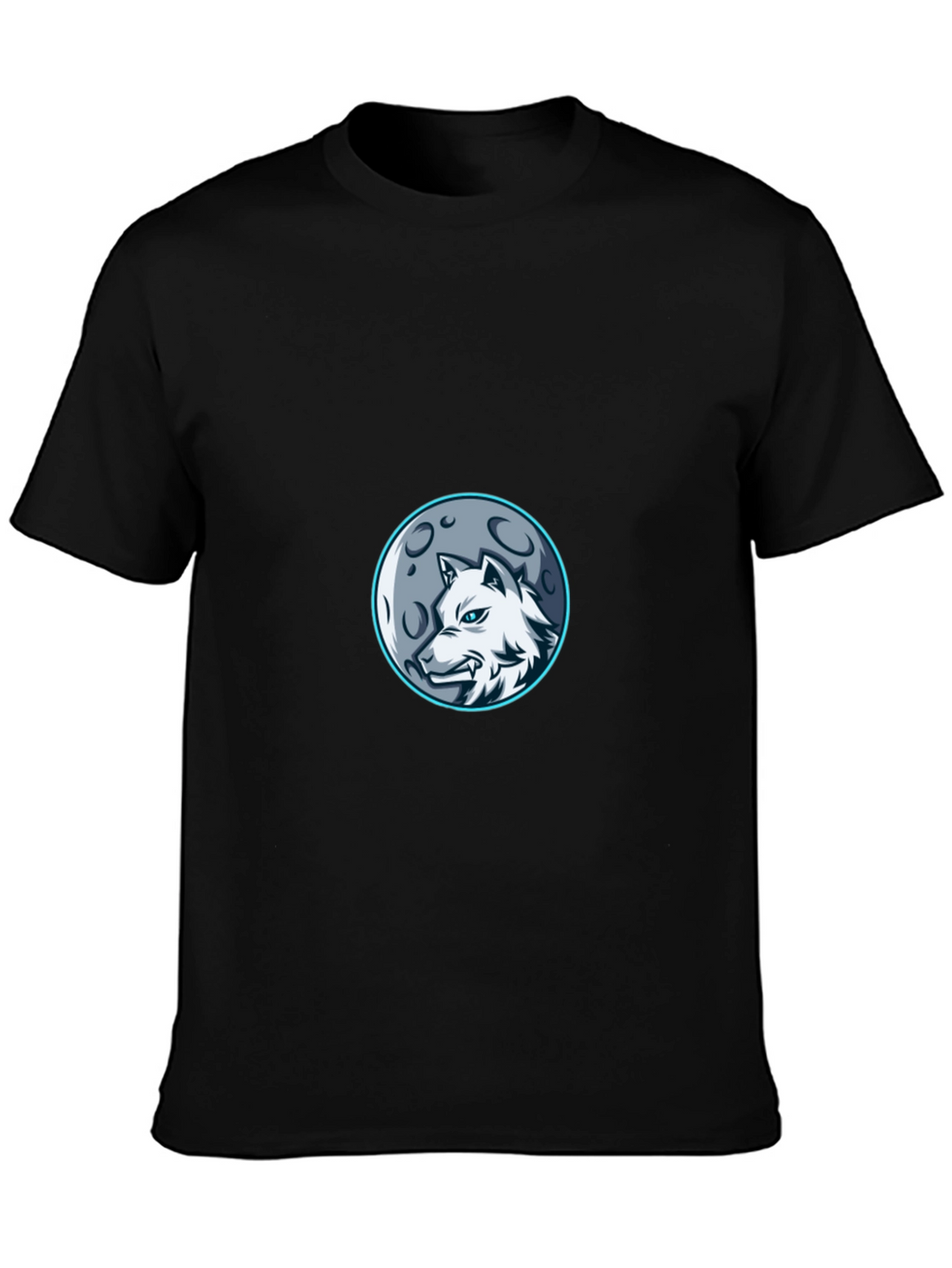 Wolf Moon Graphic Tee - Stylish Black T-Shirt