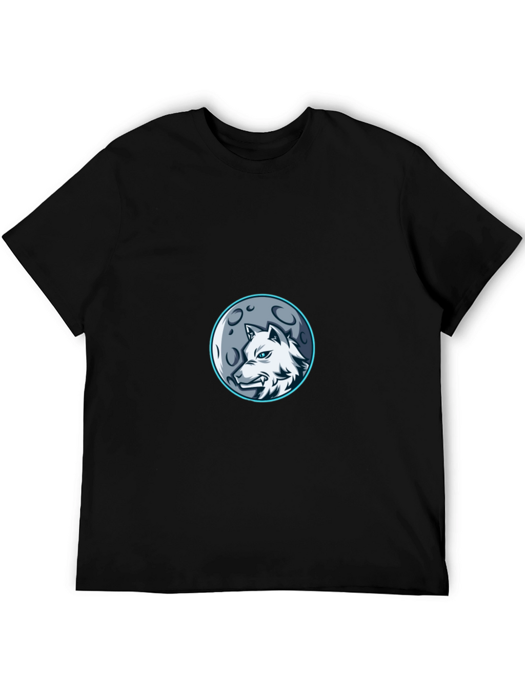 Wolf Moon Graphic Tee - Stylish Black T-Shirt