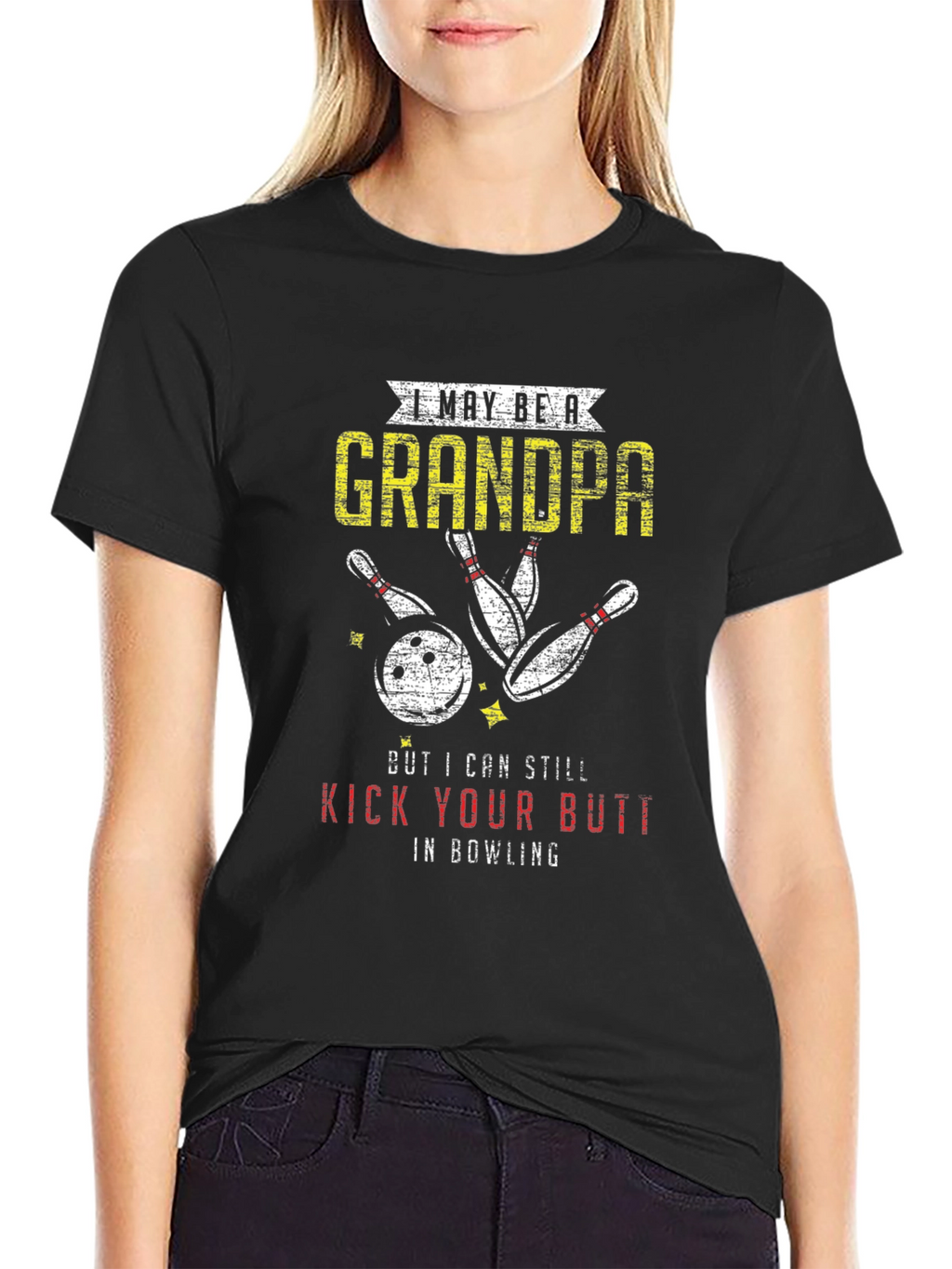 Grandpa Bowling T-Shirt Funny Bowler Gift