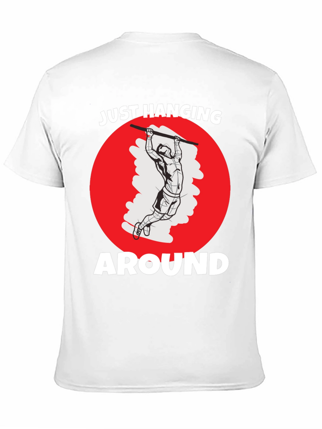 Just Hanging Around Mens Black Graphic Tee