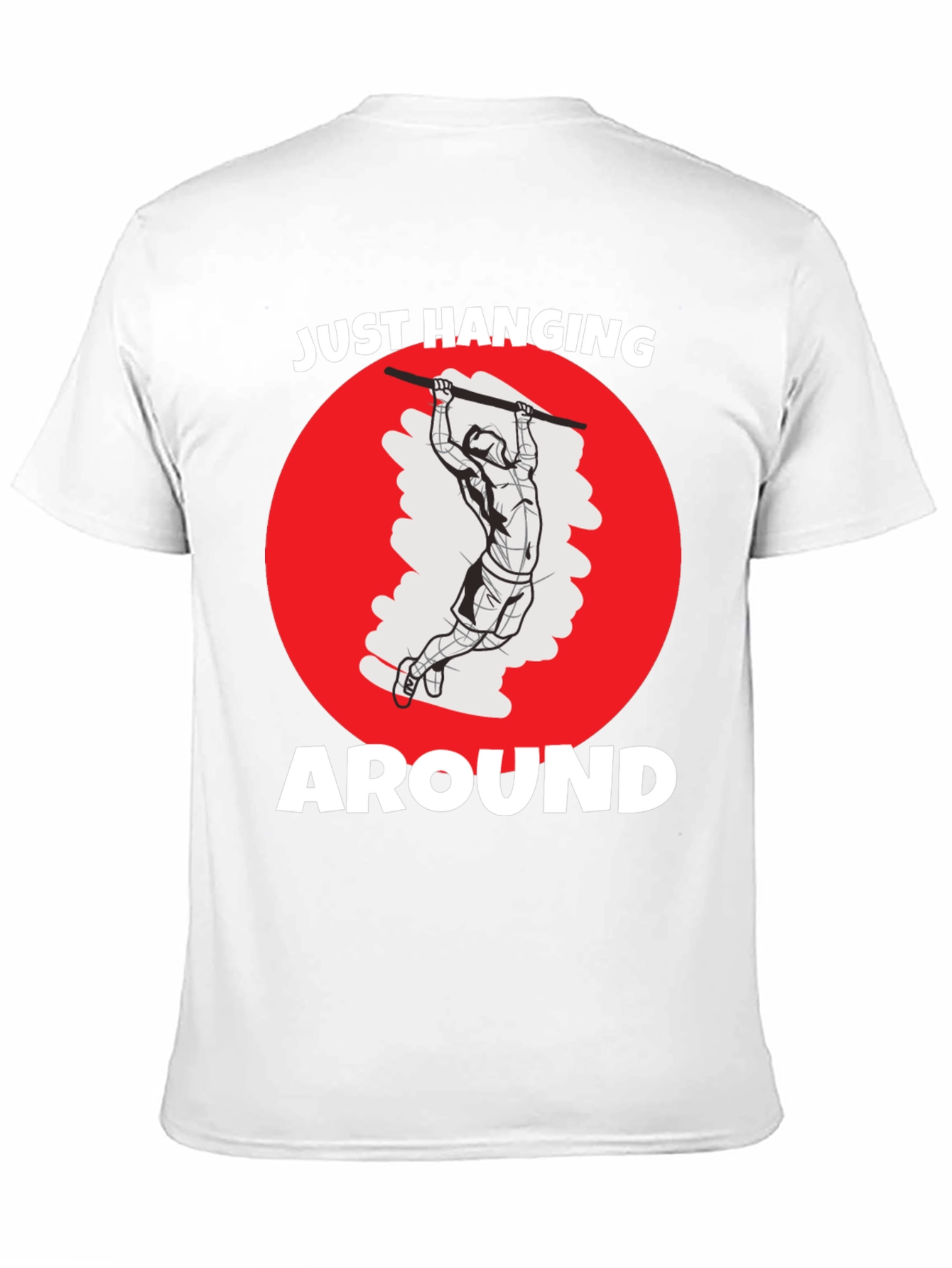Just Hanging Around Mens Black Graphic Tee