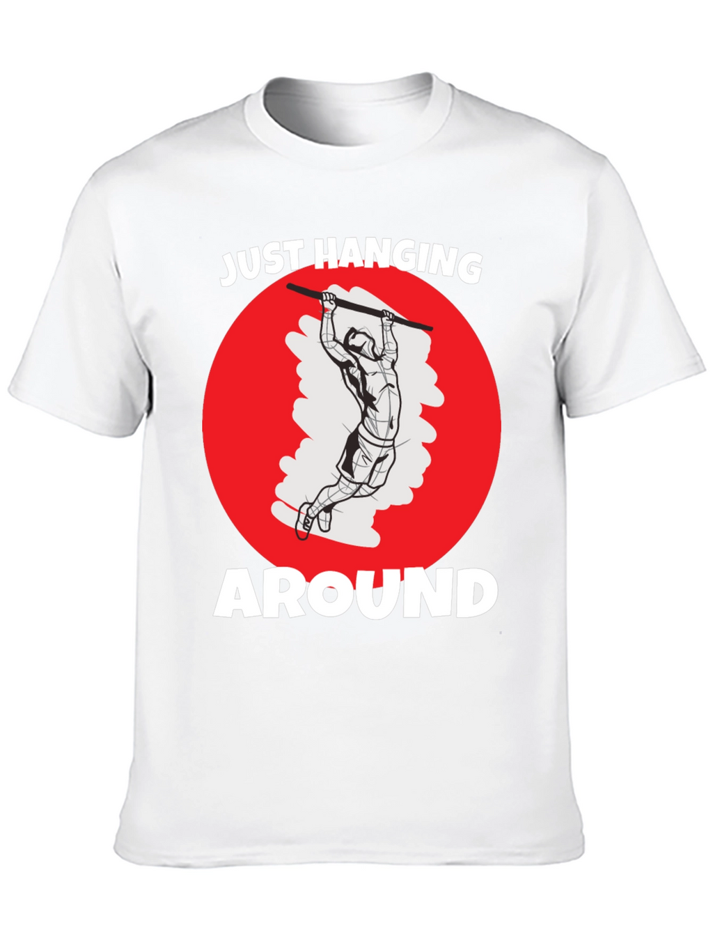 Just Hanging Around Mens Black Graphic Tee