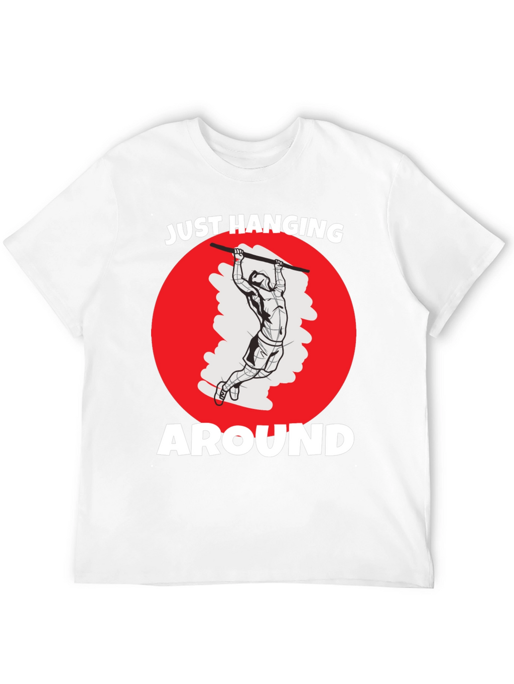 Just Hanging Around Mens Black Graphic Tee