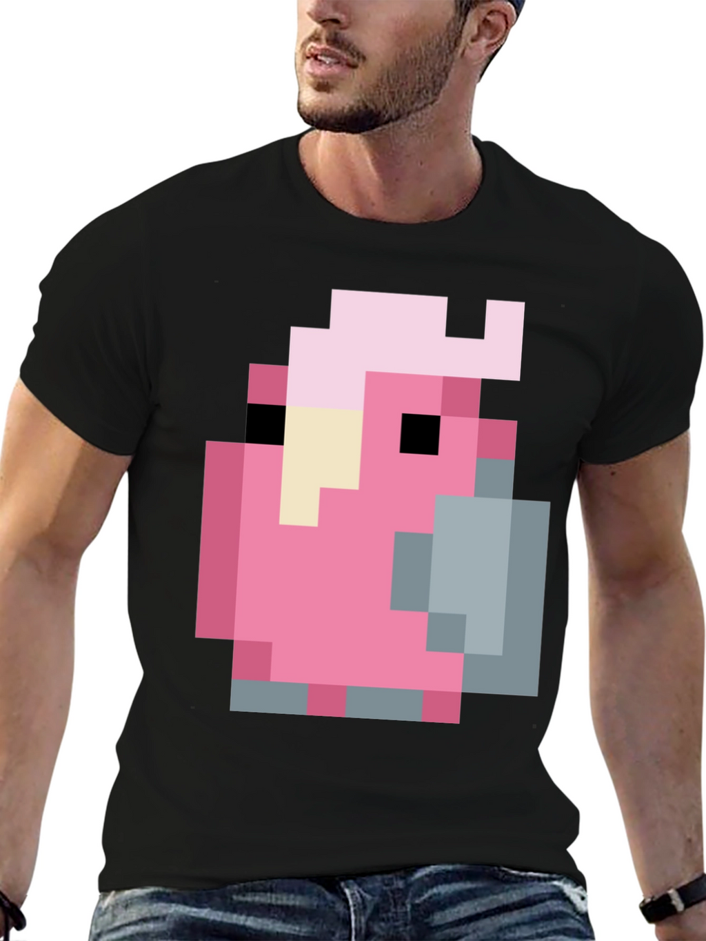 Pixel Bird Graphic Tee - Retro Gaming Style
