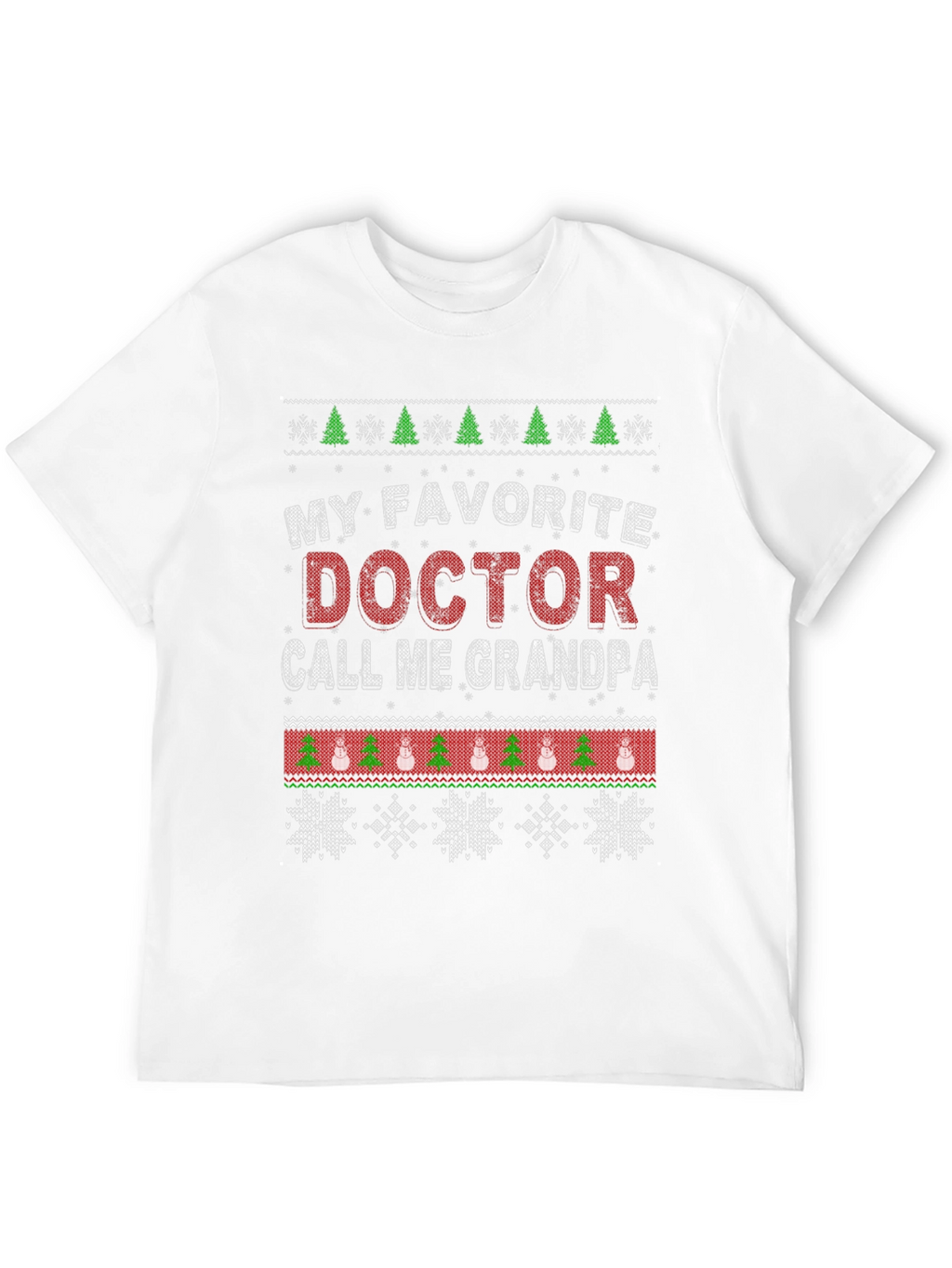 Doctor Grandpa Ugly Christmas T-Shirt