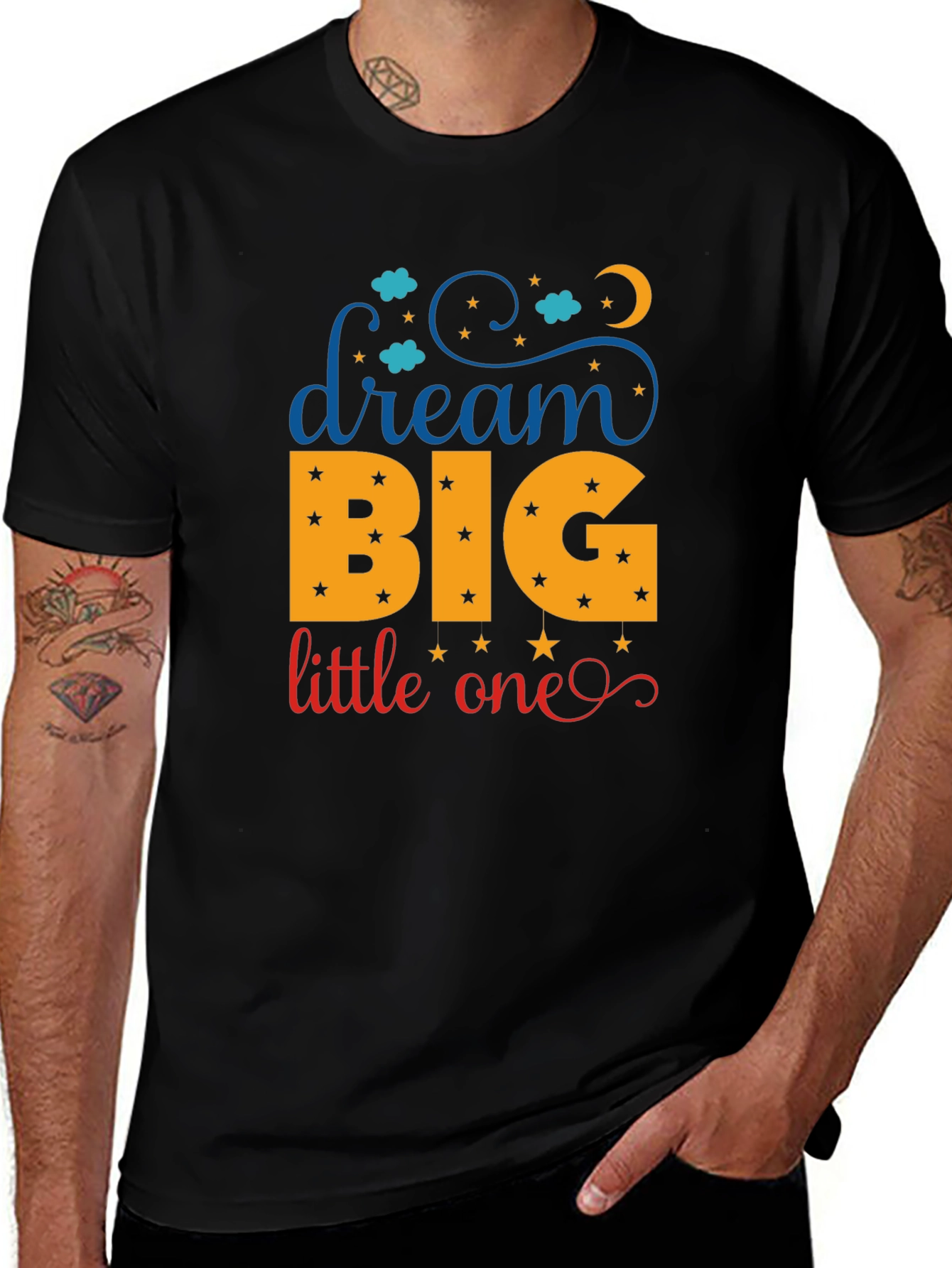 Dream Big Little One Black T-Shirt