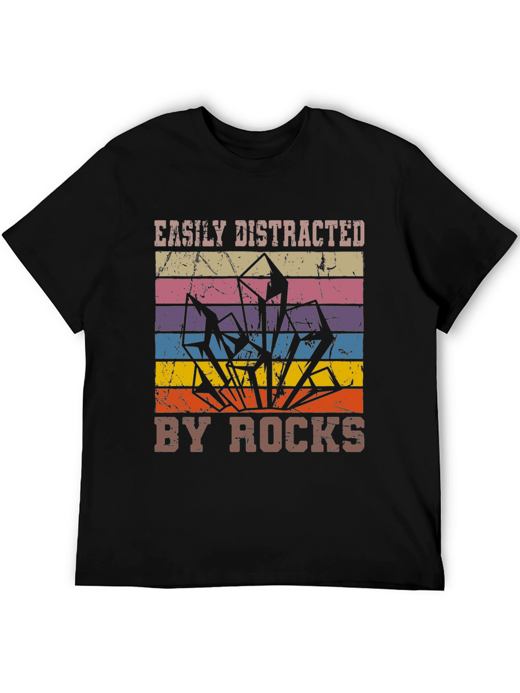 Easily Distracted By Rocks Graphic Tee