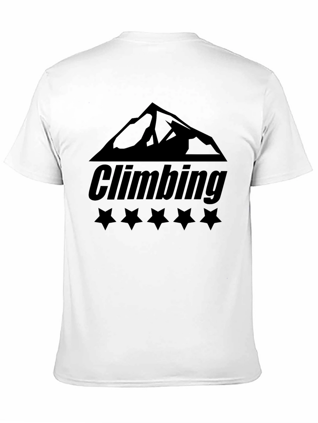 Climbing Mountain Graphic Black T-Shirt