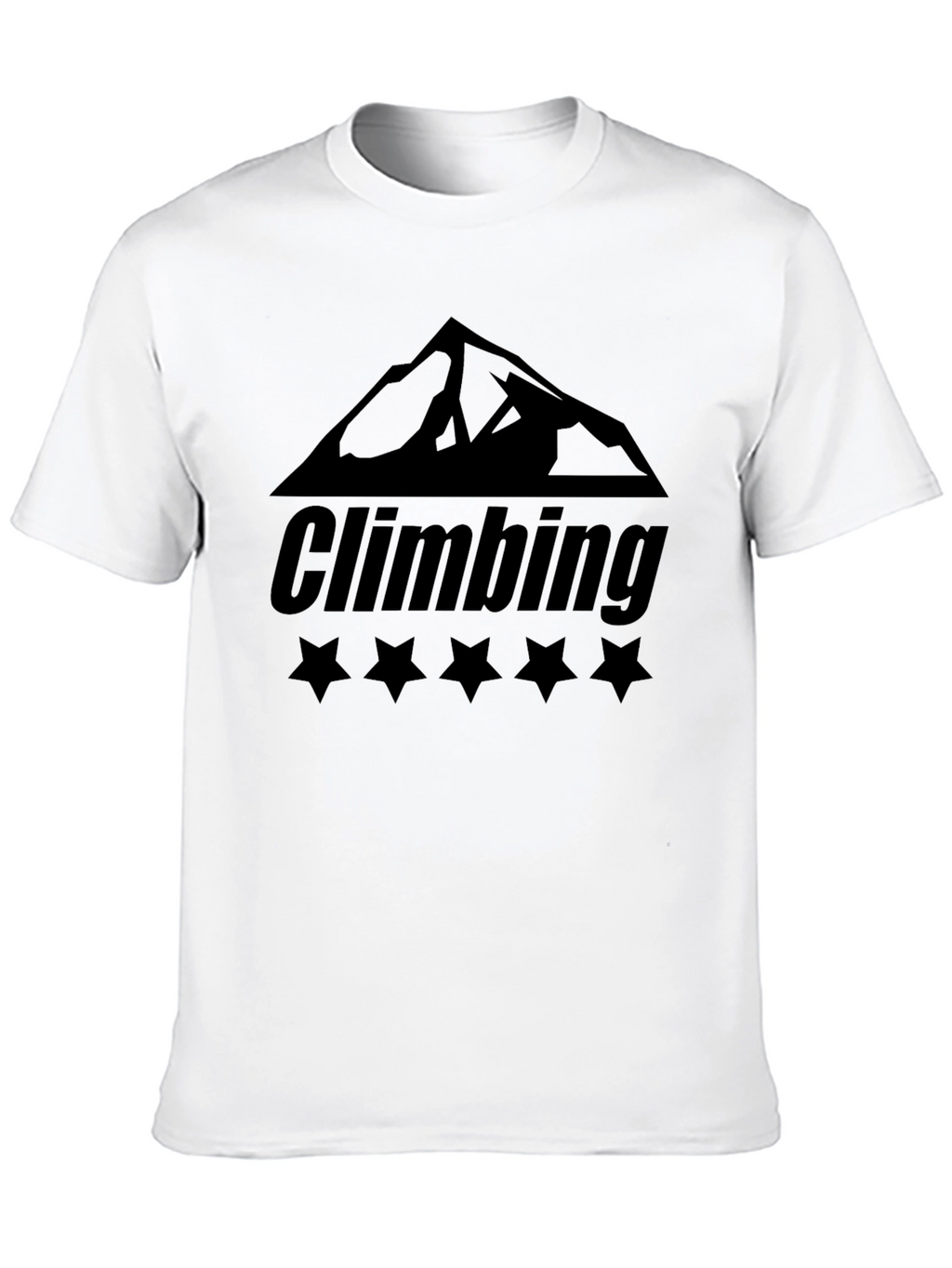 Climbing Mountain Graphic Black T-Shirt