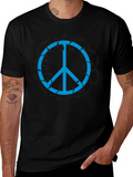 Peace Sign T-Shirt - Barbed Wire Design