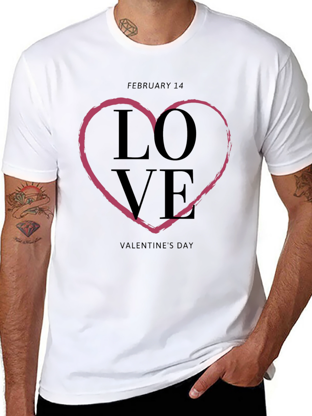 Love Valentines Day Heart T-Shirt