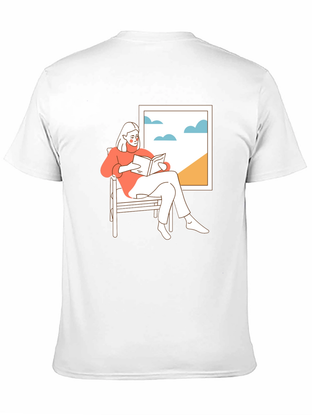 Relaxing Reader Black T-Shirt