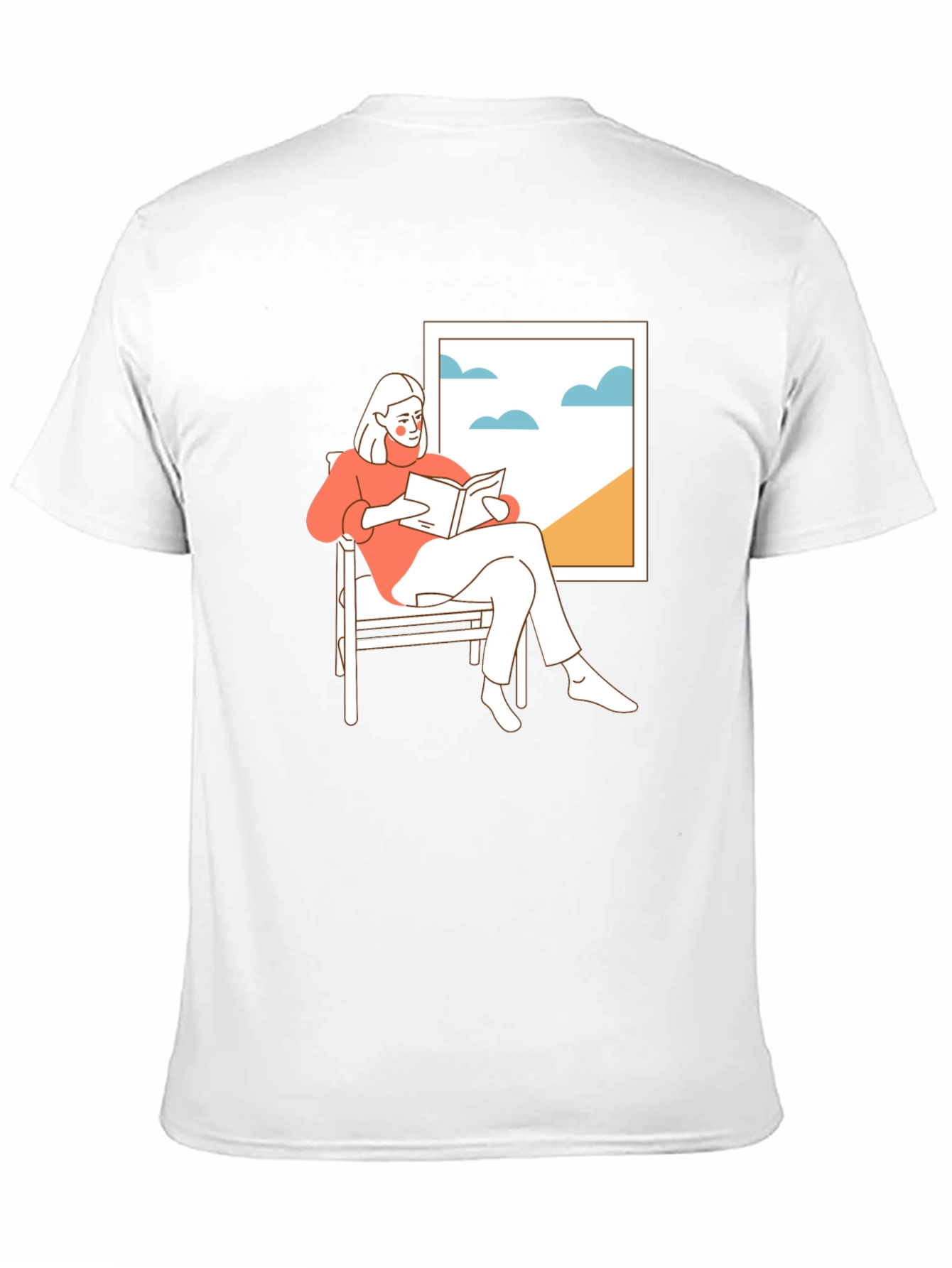 Relaxing Reader Black T-Shirt
