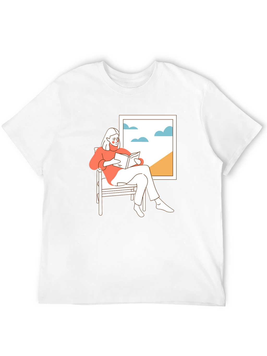 Relaxing Reader Black T-Shirt