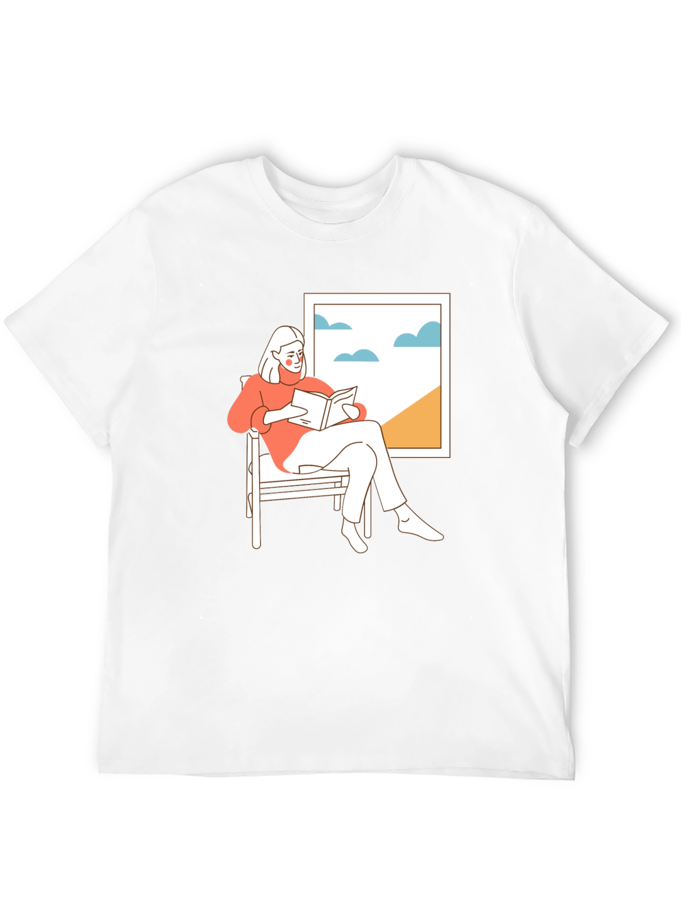 Relaxing Reader Black T-Shirt