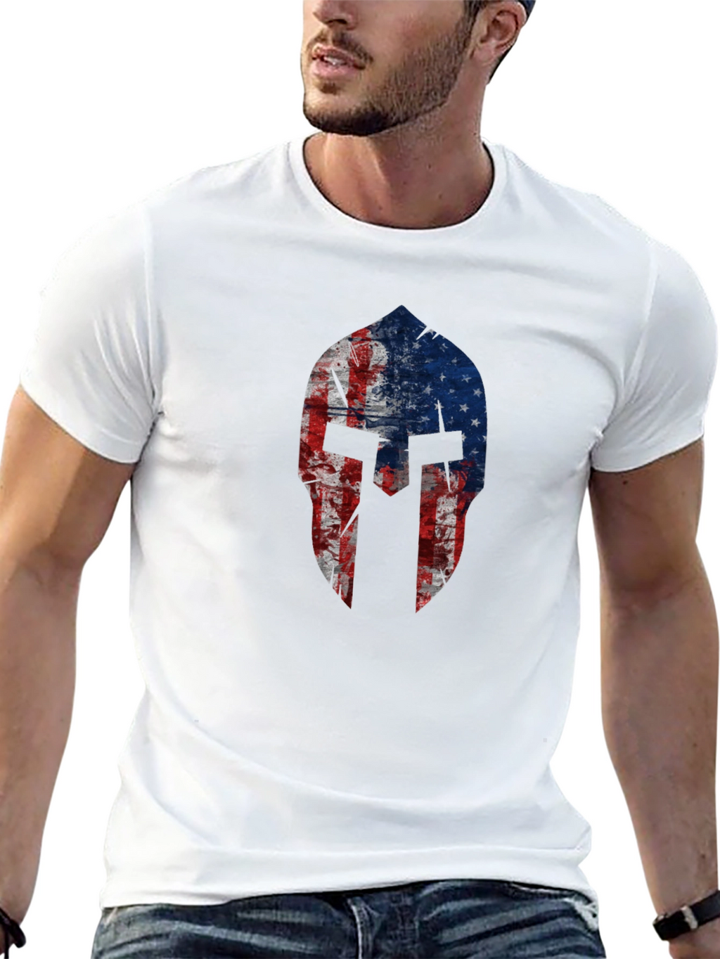 American Spartan Helmet T-Shirt