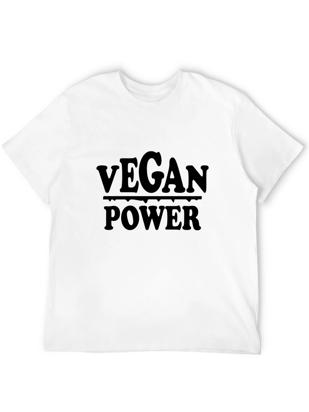 Vegan Power Graphic Tee - Black