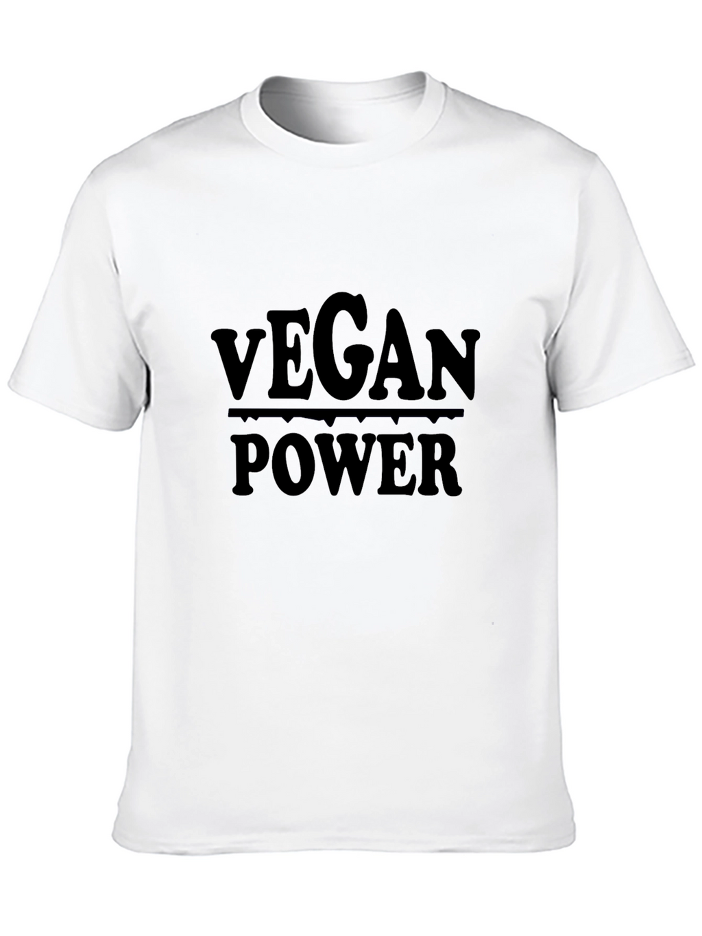 Vegan Power Graphic Tee - Black