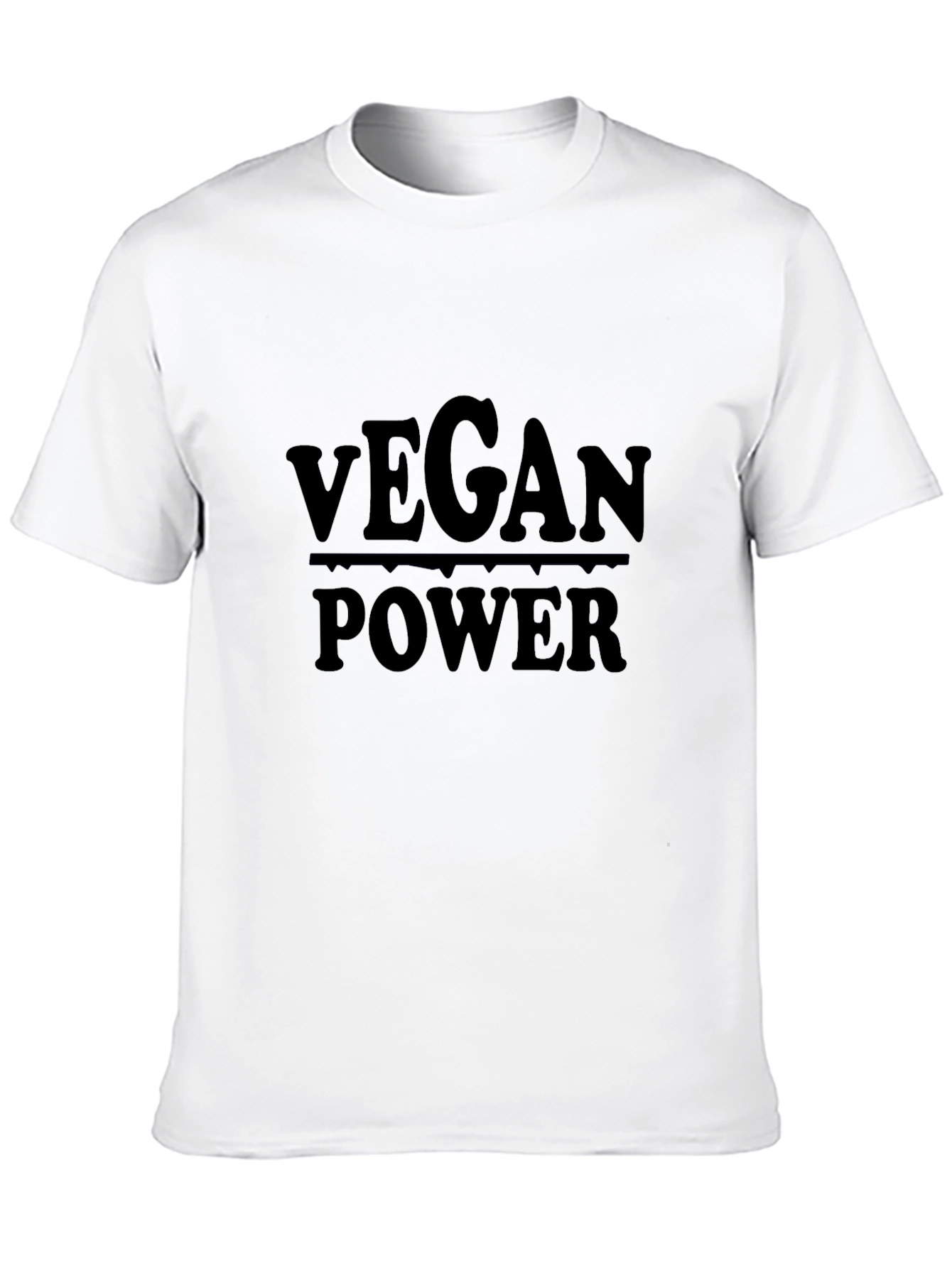 Vegan Power Graphic Tee - Black