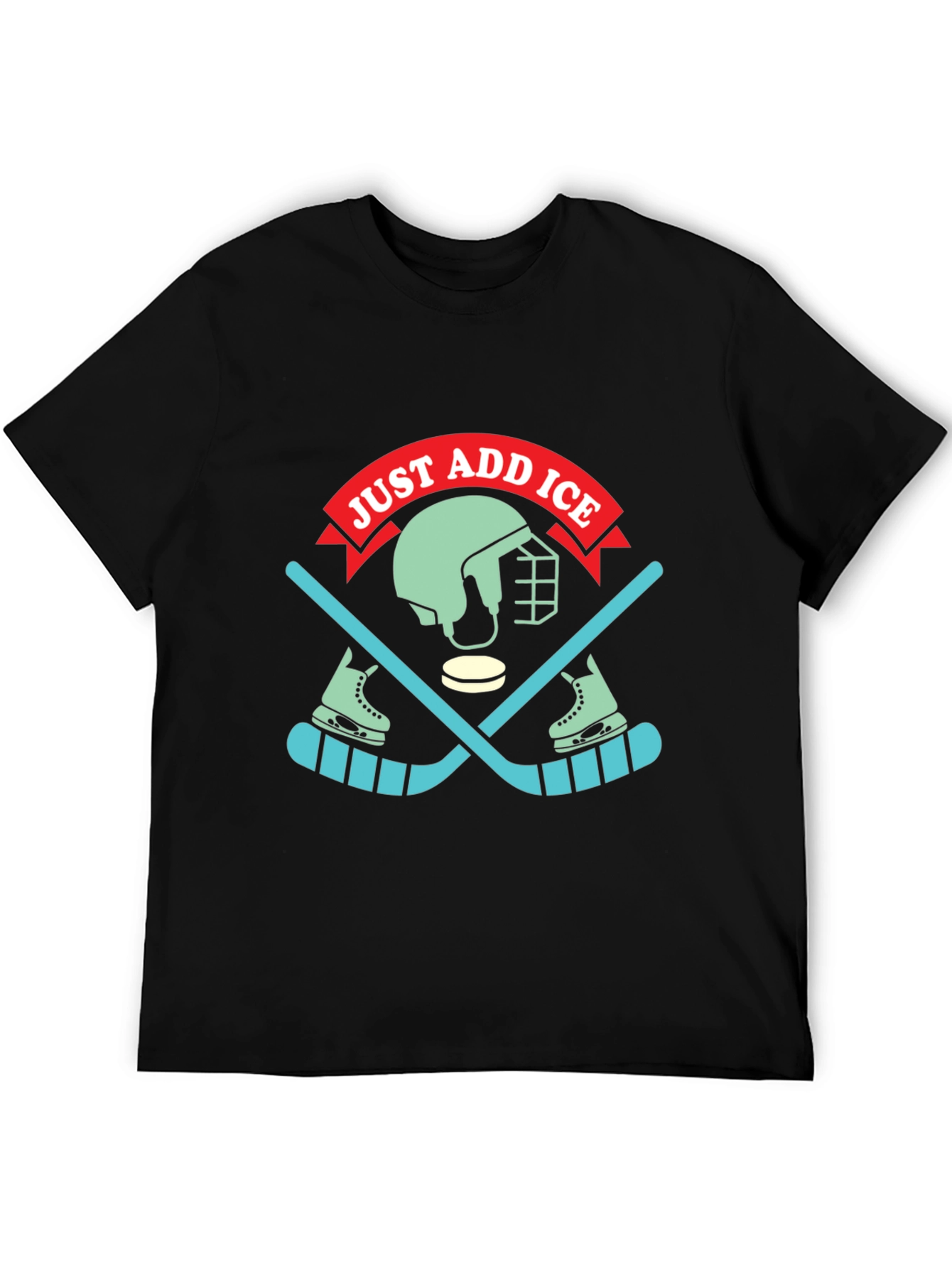Just Add Ice Hockey Graphic T-Shirt