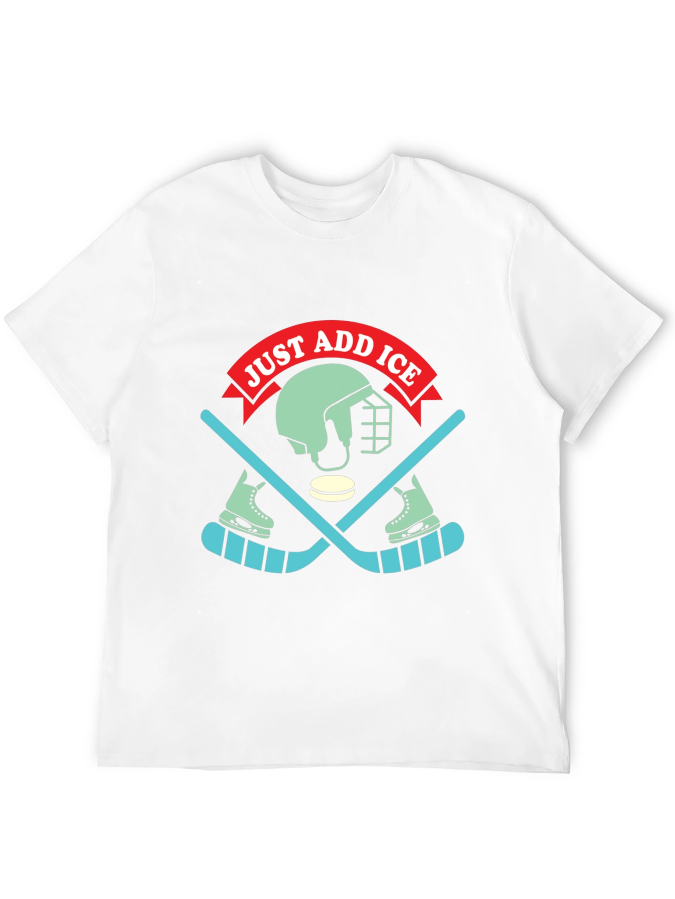 Just Add Ice Hockey Graphic T-Shirt