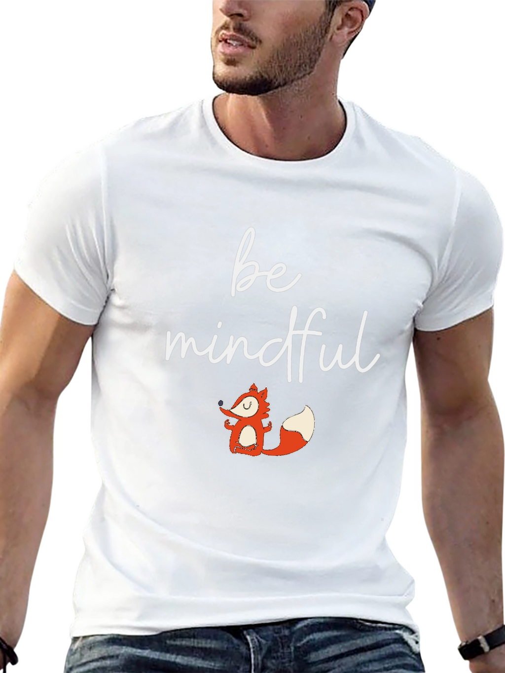 Be Mindful Fox Graphic T-Shirt