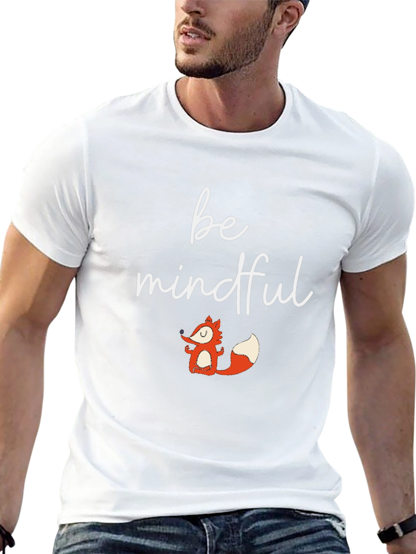 Be Mindful Fox Graphic T-Shirt