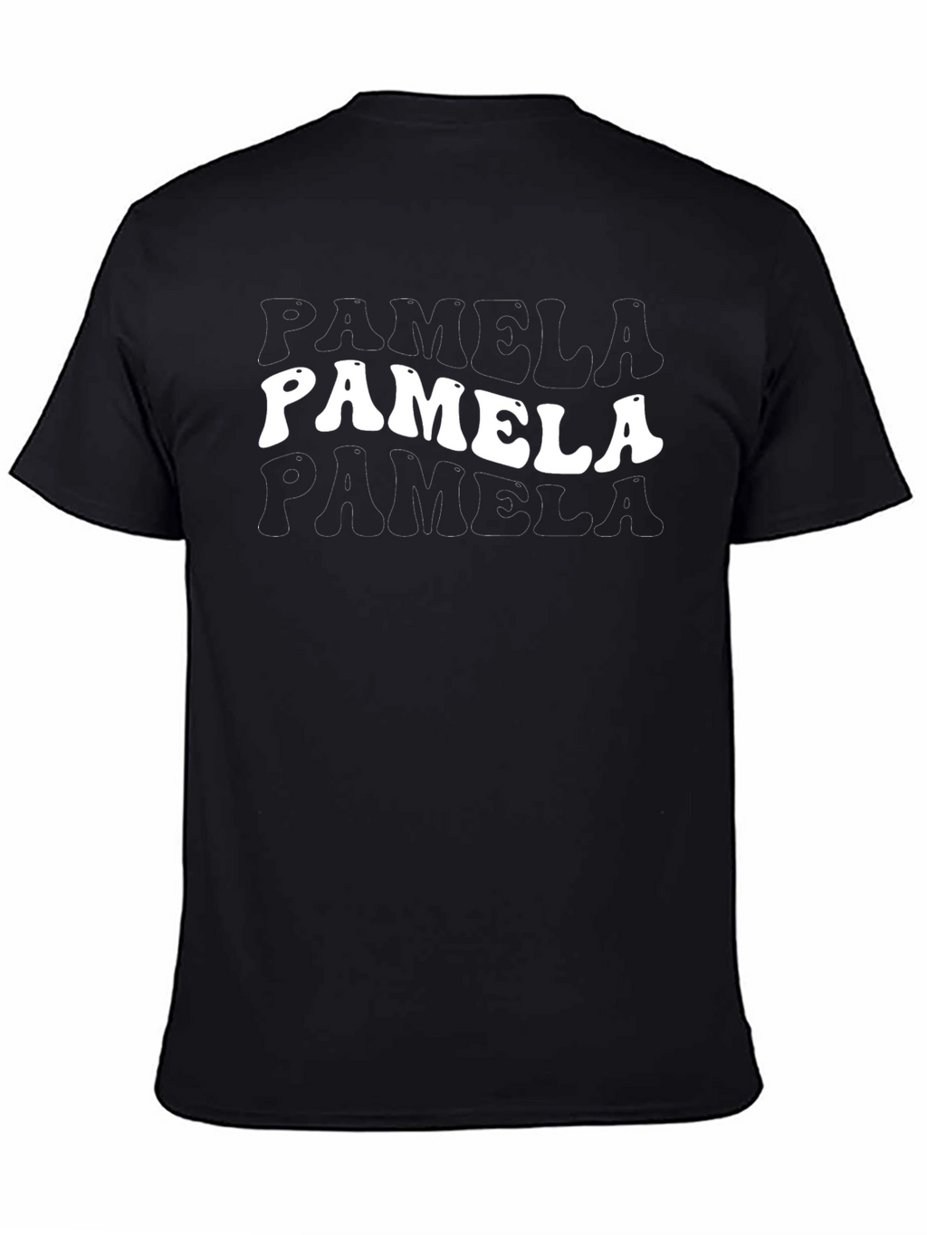 Retro Pamela T-Shirt - Black Cotton Blend