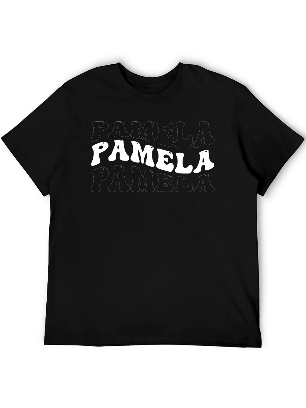 Retro Pamela T-Shirt - Black Cotton Blend