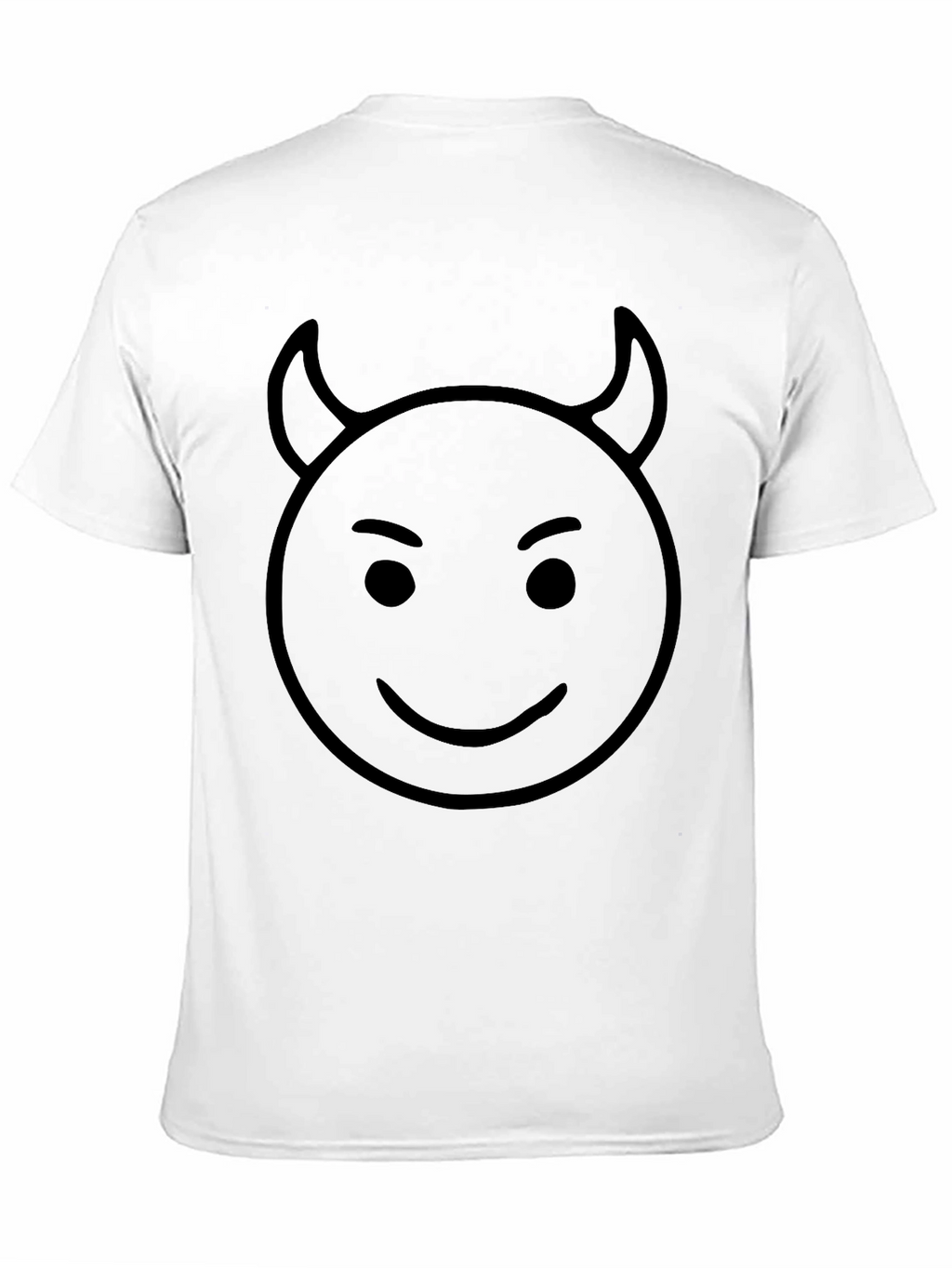 Devil Emoji Graphic Black T-Shirt