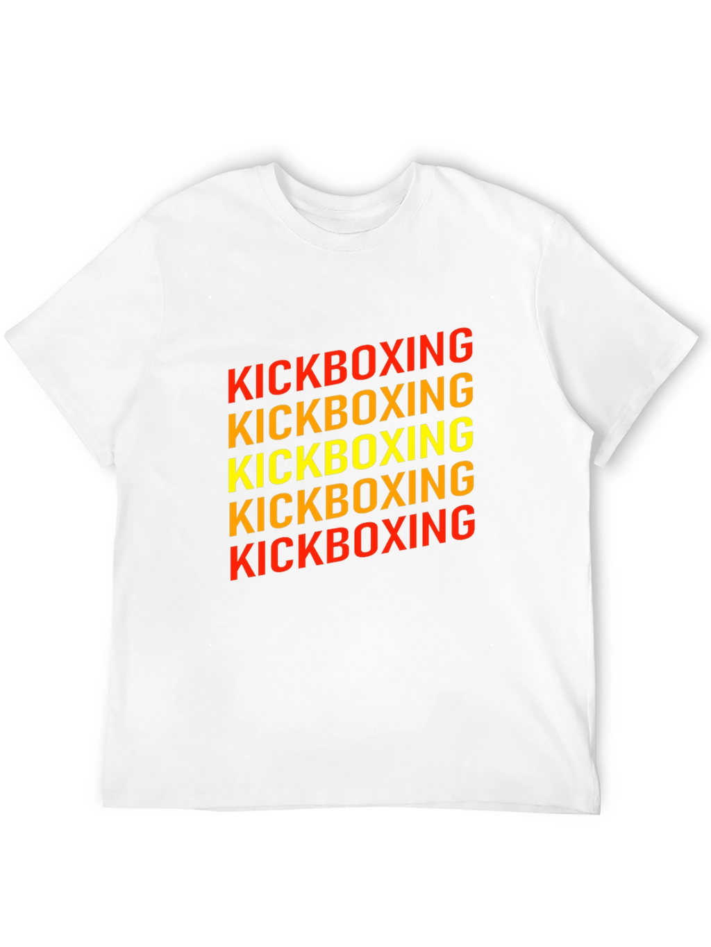 Kickboxing Graphic Print Tee - Black